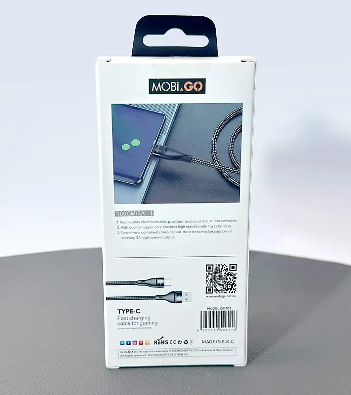 Mobigo 1m USB-A To C Cable G0103