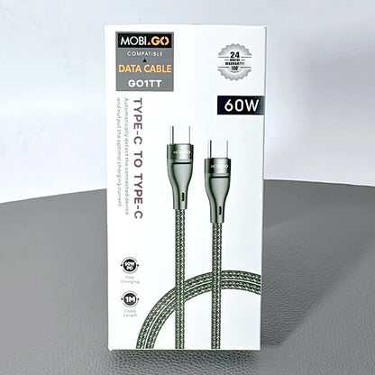 Mobigo 1m 65W Type-C to C cable GO1TT