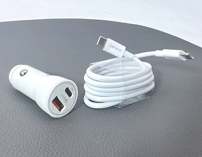 Mobigo 38W USB A+C car charger with Type-C to C combo GO200PDC
