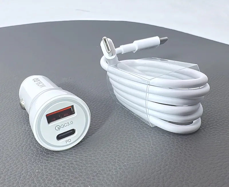 Mobigo 38W USB A+C car charger with Type-C to C combo GO200PDC