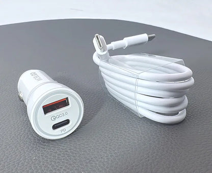 Mobigo 38W USB A+C car charger with Type-C to C combo GO200PDC