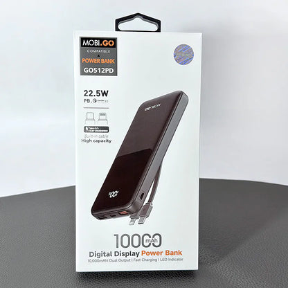 Mobigo PD 22.5W 10000 mah PD power bank GO512PD
