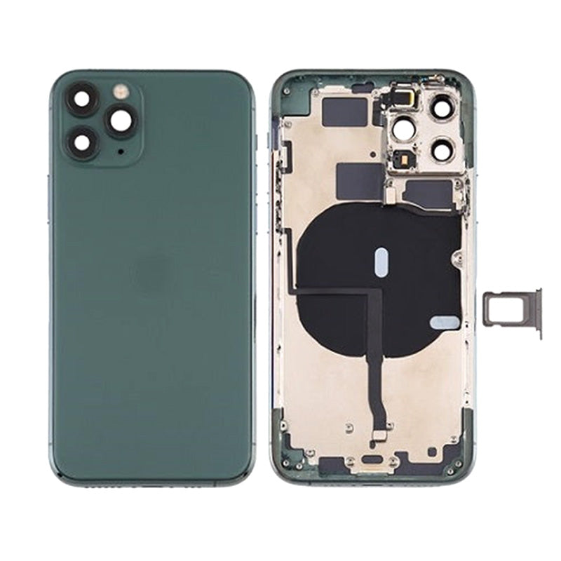 Back Housing With Power Flex Green No Logo For iPhone 11Pro