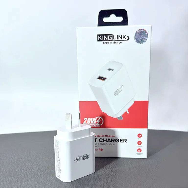 Kinglink PD 20W QC 3.0 Fast Charger GS20W0322