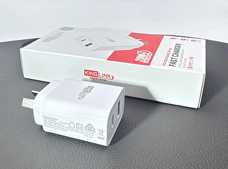 Kinglink PD 20W QC 3.0 Fast Charger GS20W0322