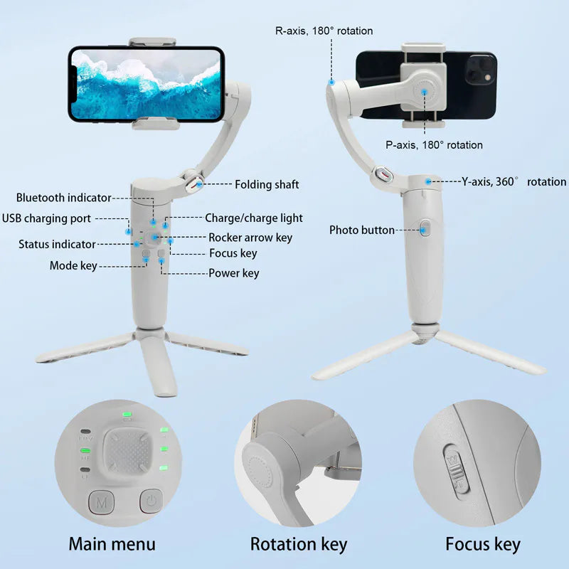 Merak One 3-Axis Phone Gimbal Stabilizer M1