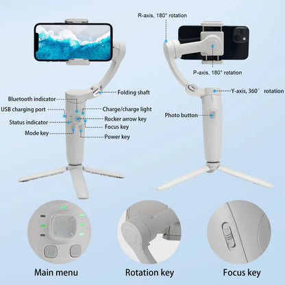 Merak One 3-Axis Phone Gimbal Stabilizer M1