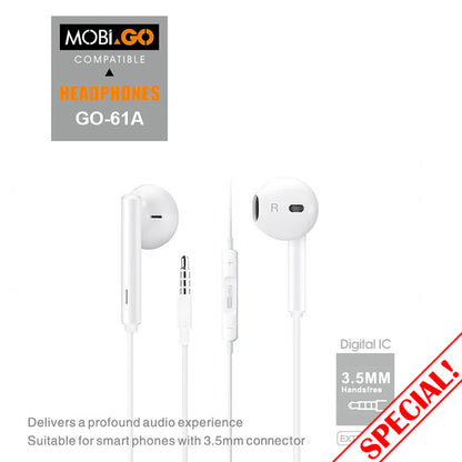 Mobigo 3.5mm Aux earphone GO61A
