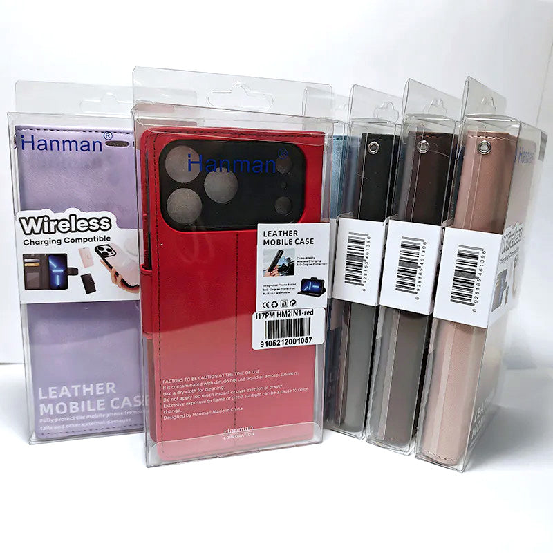 Case for iPhone 17 6.3 Hanman 2 in 1 detachable Magnetic Wallet