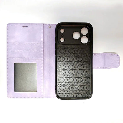 Case for iPhone 17 6.3 Hanman 2 in 1 detachable Magnetic Wallet