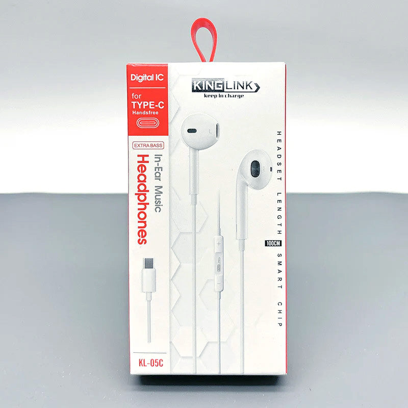 Kinglink 1m Type-C earphones KL05C