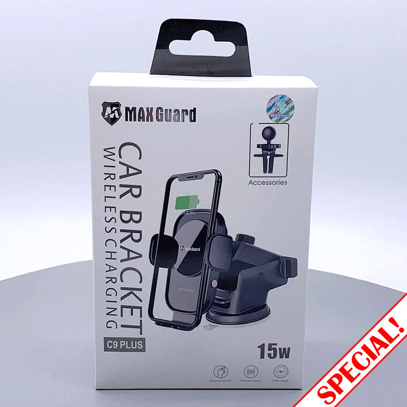 Maxguard 15W wireless charger car bracket holder C9 Plus
