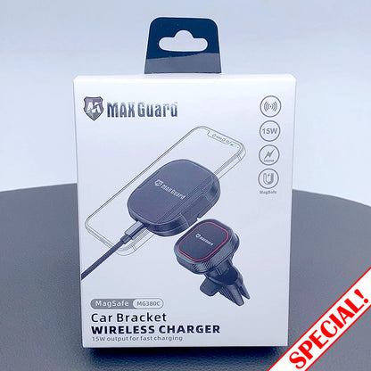 Maxguard 15W MagFit Wireless Charger Air Vent Car Holder MG380C