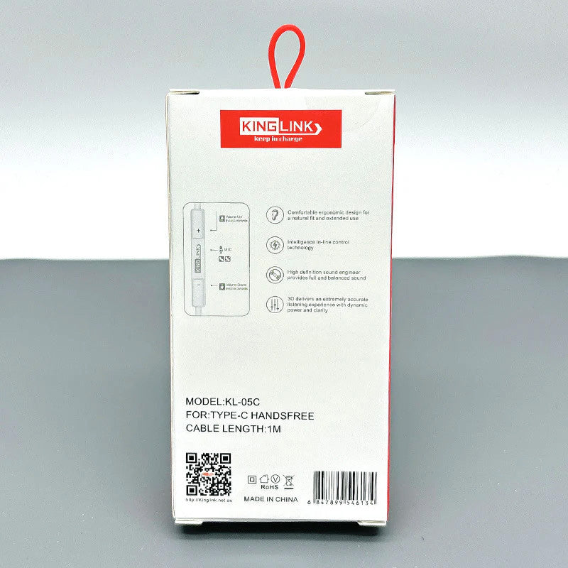 Kinglink 1m Type-C earphones KL05C