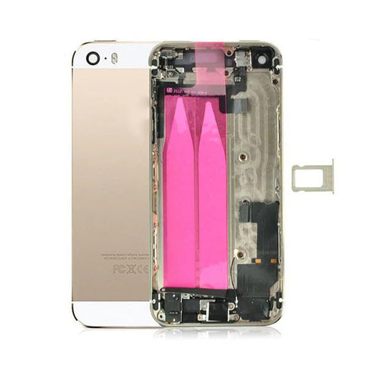 Back Housing with Small Parts Gold No Logo for iPhone 5S
