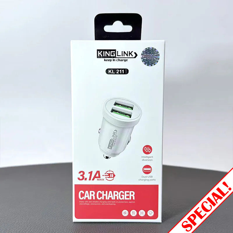 Kinglink 3.1A 2 USB car charger KL211