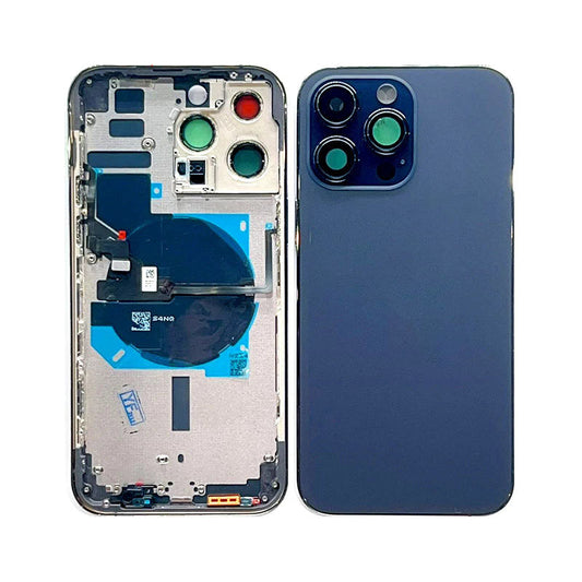 Back Housing With Power Flex Purple No Logo For iPhone 14Pro Max