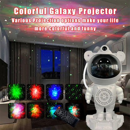 Starlight Astronaut Night Light Laser Ambiance Lamp Bluetooth Speaker JN117