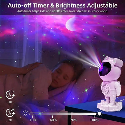 Starlight Astronaut Night Light Laser Ambiance Lamp Bluetooth Speaker JN117