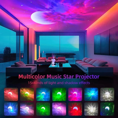 Starlight Astronaut Night Light Laser Ambiance Lamp Bluetooth Speaker JN117