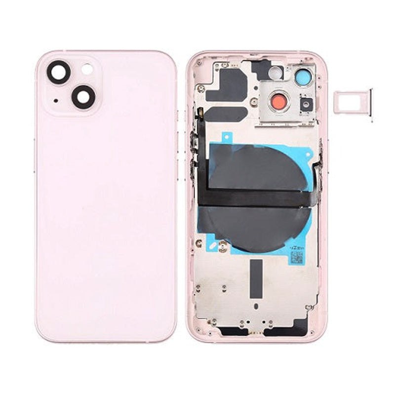 Back Housing With Power Flex Pink No Logo For iPhone 13
