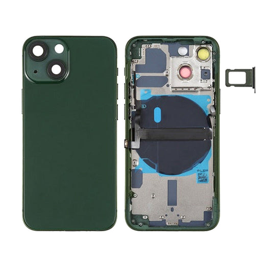 Back Housing With Power Flex Green No Logo For iPhone 13