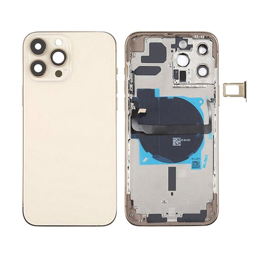 Back Housing With Power Flex Gold No Logo For iPhone 13Pro Max