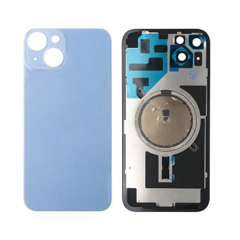 Back Panel With Magnet Blue No Logo For iPhone 14Plus (Aftermarket Premium)