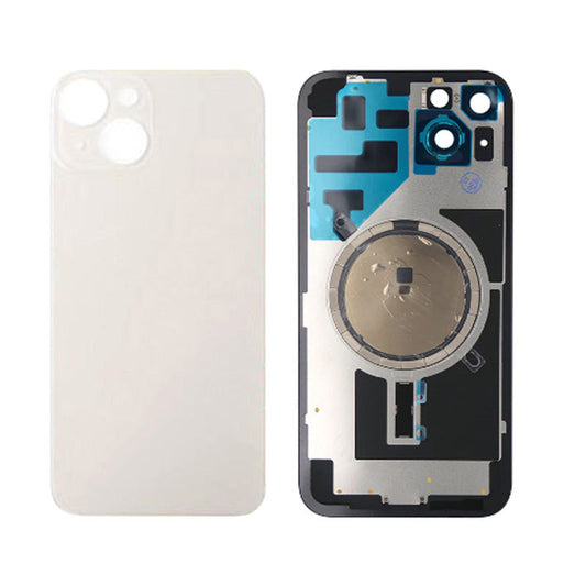 Back Panel With Magnet White No Logo For iPhone 14Plus (Aftermarket Premium)