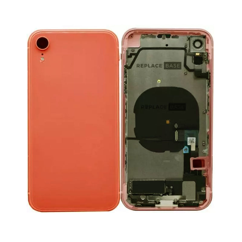 Back Housing With Volume Power Flex Orange No Logo for iPhone Xr