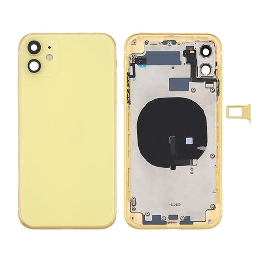 Back Housing With Power Flex Yellow No Logo For iPhone 11