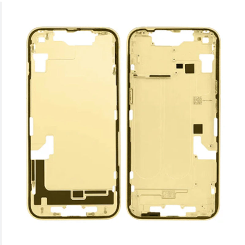 Middle Frame Housing Yellow For iPhone 14Plus