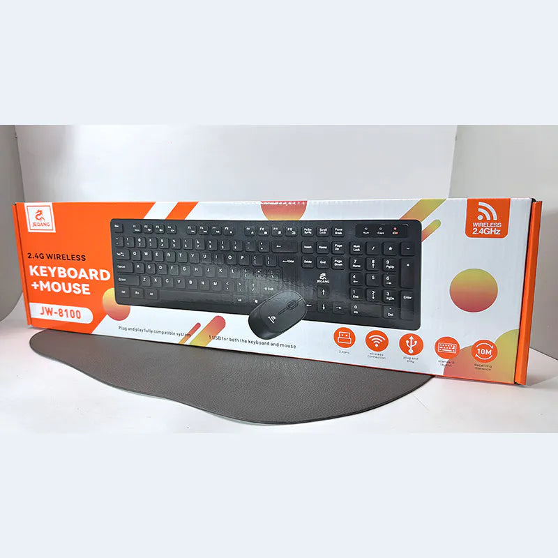 JEQANG 2.4G Wireless Keyboard Mouse JW8100