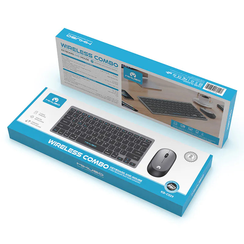 Mikuso KBC029 Wireless Combo Keyboard and Mouse