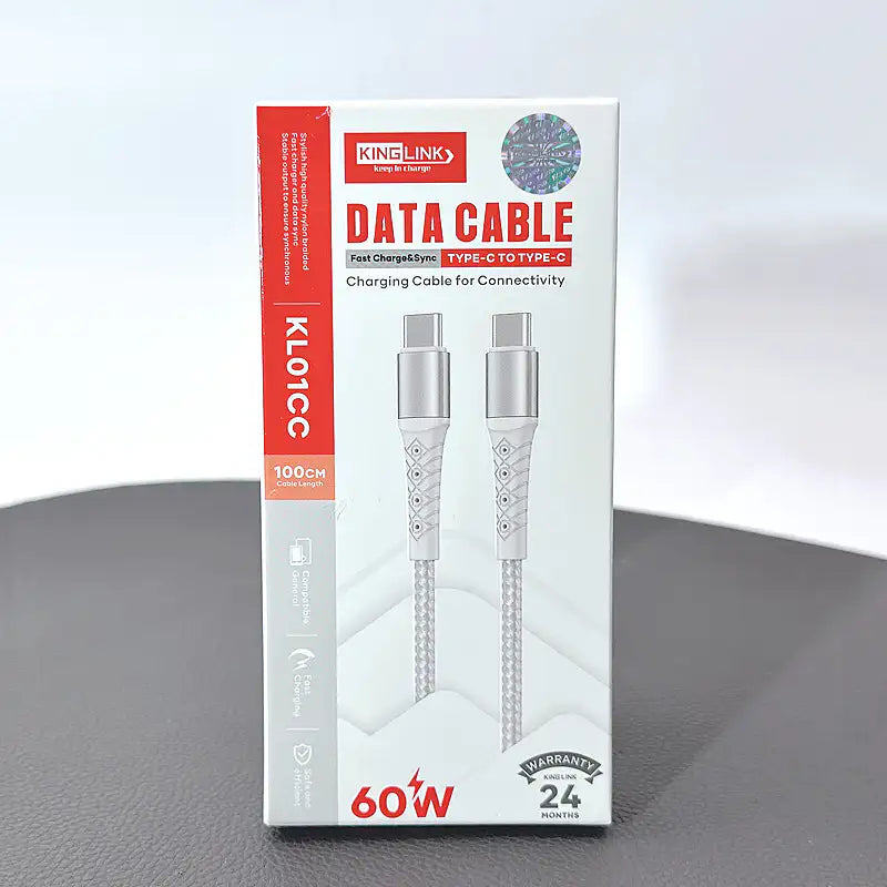Kinglink 1m 60W Type-C to C Cable KL01CC