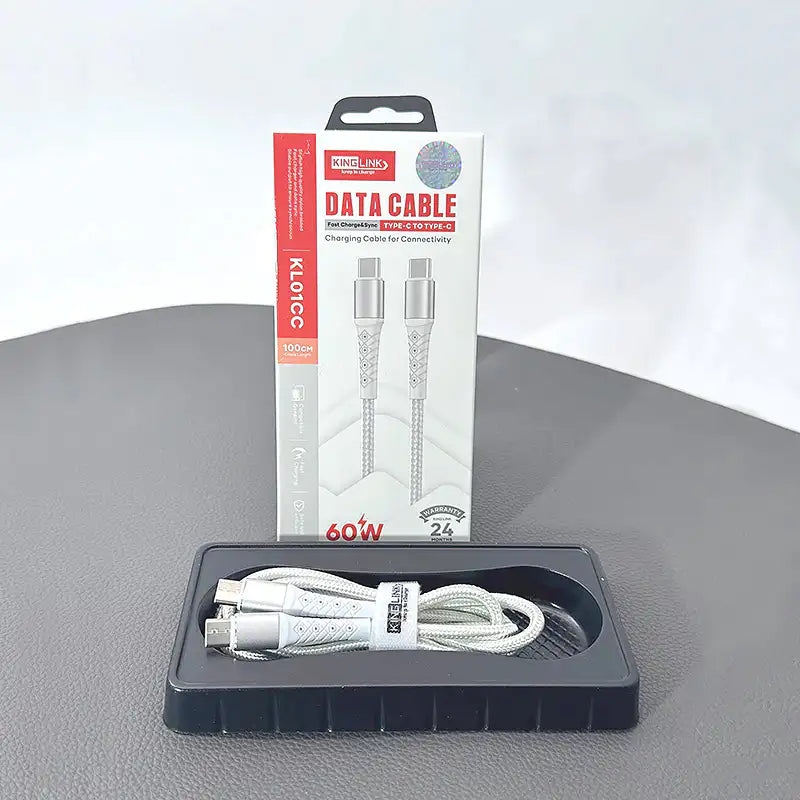 Kinglink 1m 60W Type-C to C Cable KL01CC
