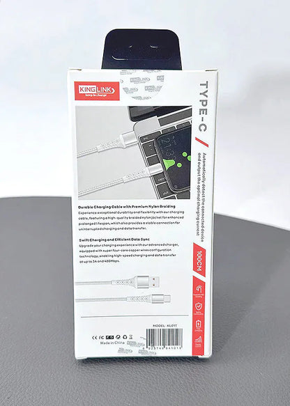 Kinglink 1m USB-A to C Cable KL01T