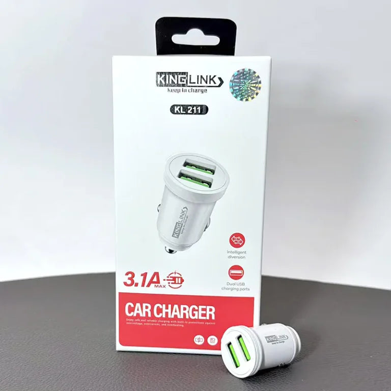 Kinglink 3.1A 2 USB car charger KL211