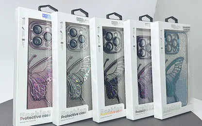 S25 Ultra Kinglink Glitter Sandy Butterfly case