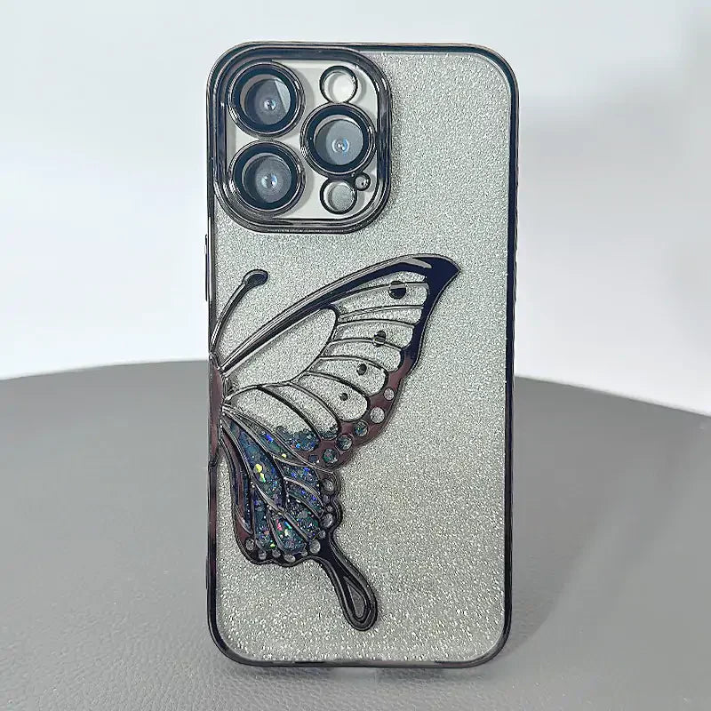 Case for Iphone 13 Pro max 6.7 Kinglink Glitter Sandy Butterfly