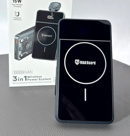 Maxguard 10000 mah MagFit 3 in 1 power bank MX660