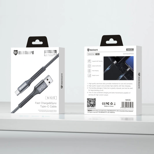 Maxguard 3m USB A To Type-C cable M43C