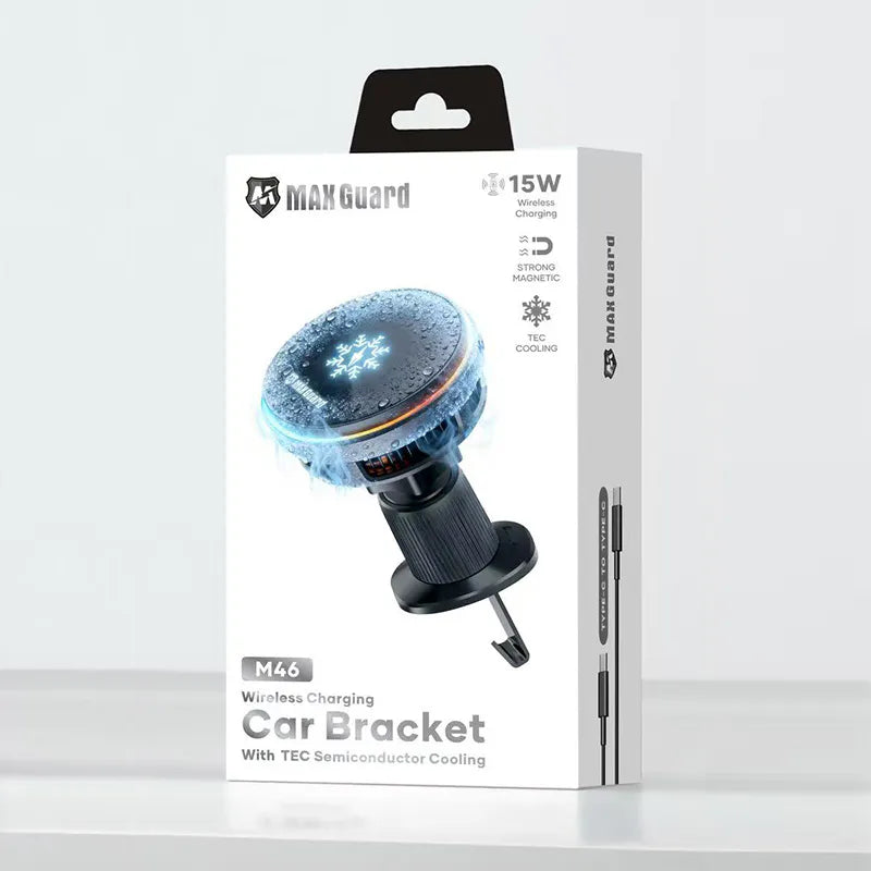 Maxguard 15W TEC Cooling/wireless charger Car Holder M46