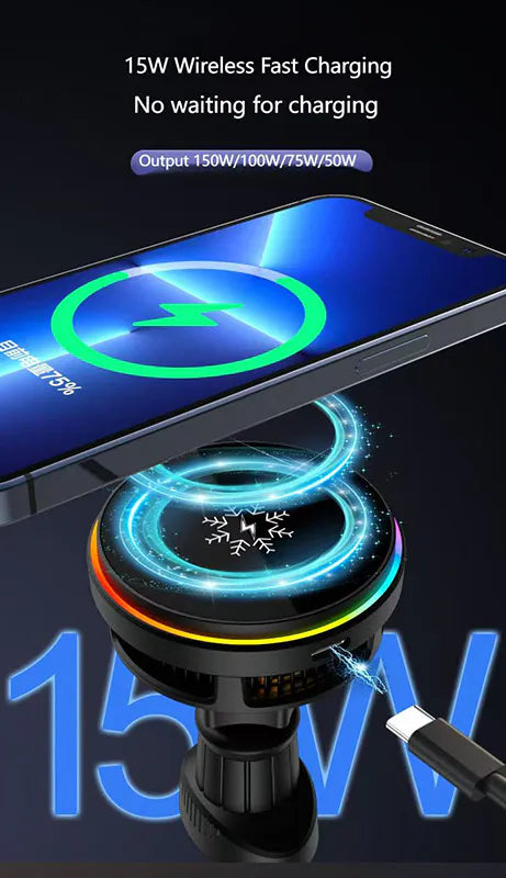 Maxguard 15W TEC Cooling/wireless charger Car Holder M46