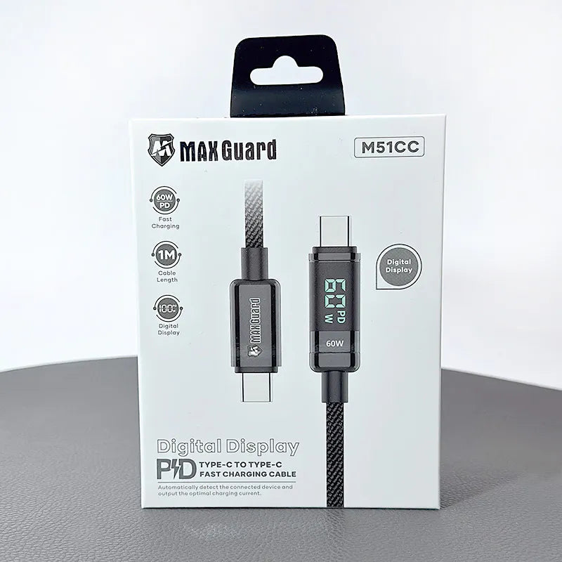 Maxguard 1m 60W Type-C to C Cable M51CC