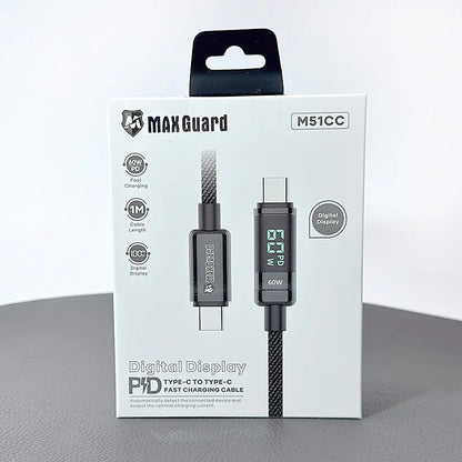 Maxguard 1m 60W Type-C to C Cable M51CC
