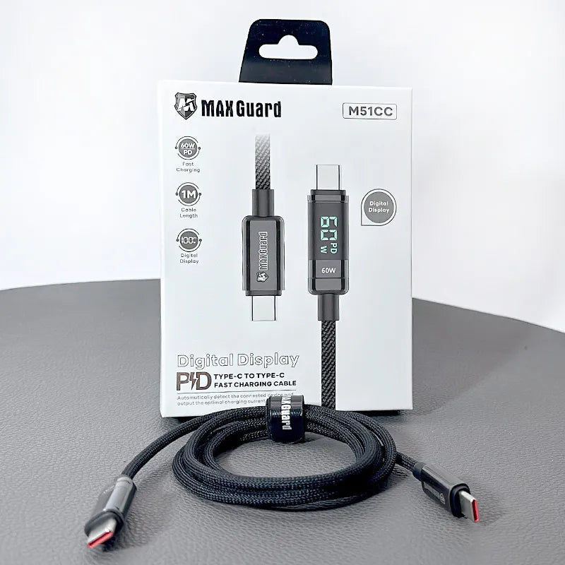Maxguard 1m 60W Type-C to C Cable M51CC
