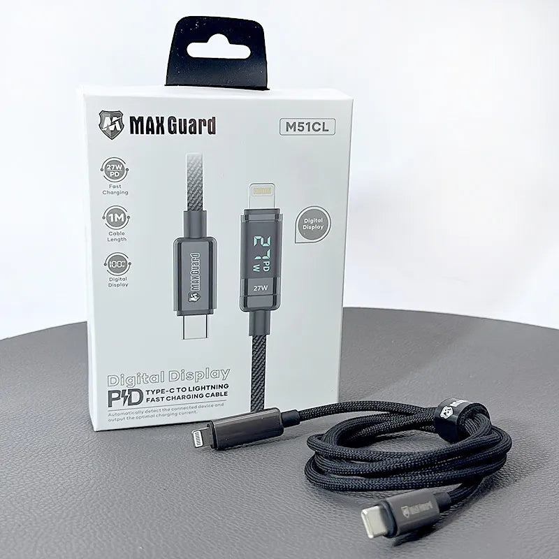Maxguard 1m 27W Type-C to Lightning Cable M51CL