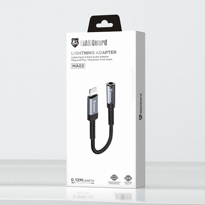 Maxguard Plug and Play Lightning Adapter MA02 (0.12m, No Bluetooth Required)