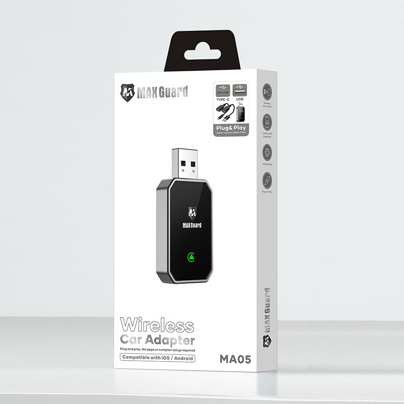 Maxguard 2-in-1 Wireless Car Adapter MA05